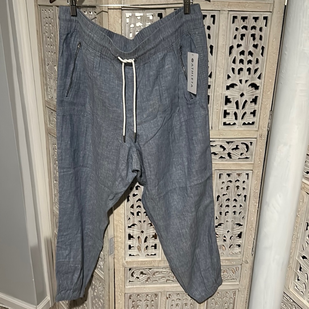Athleta Cabo linen jogger